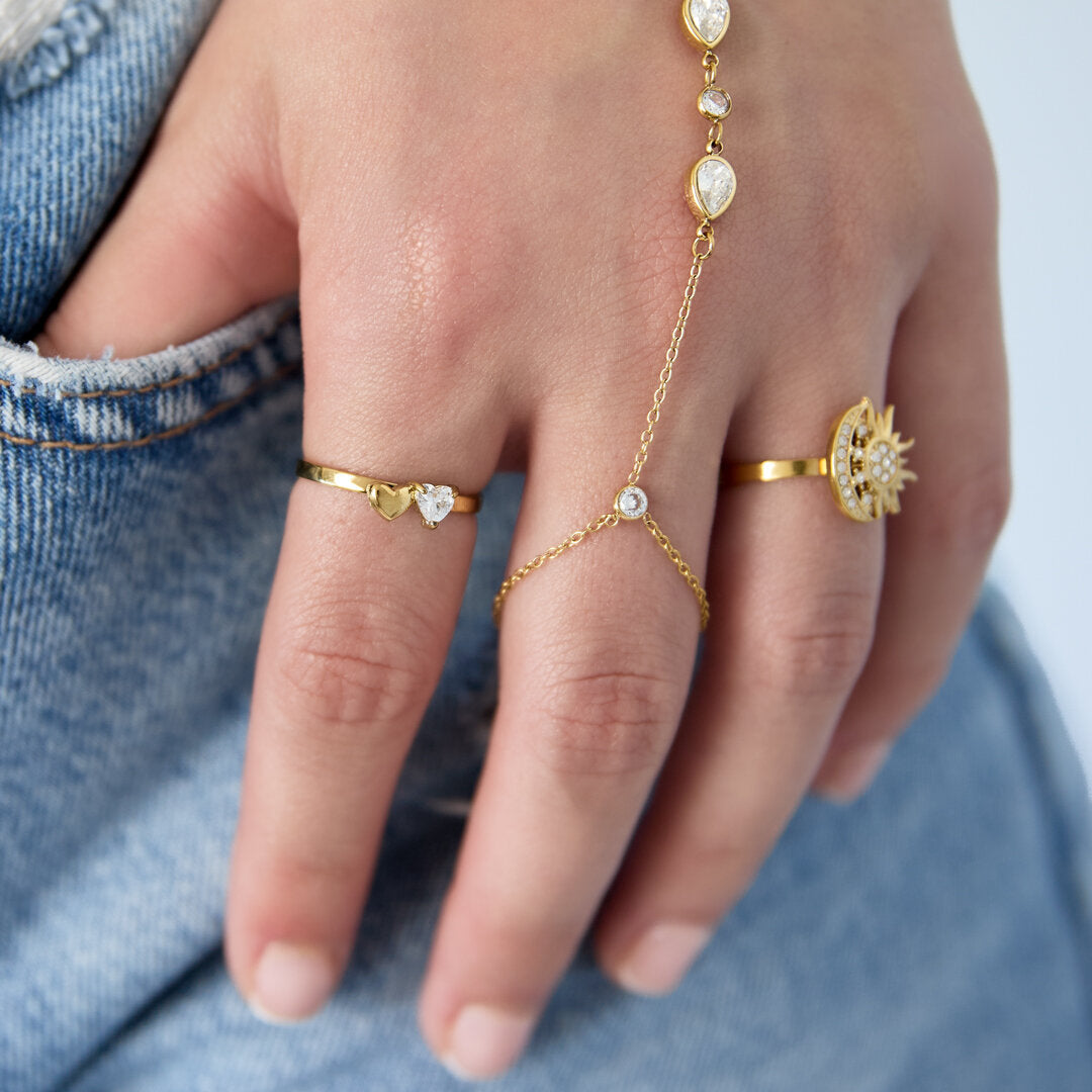 Twin Hearts ring