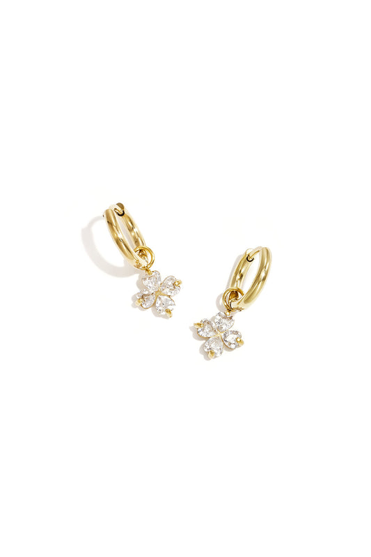 Crystal Flower oorbellen