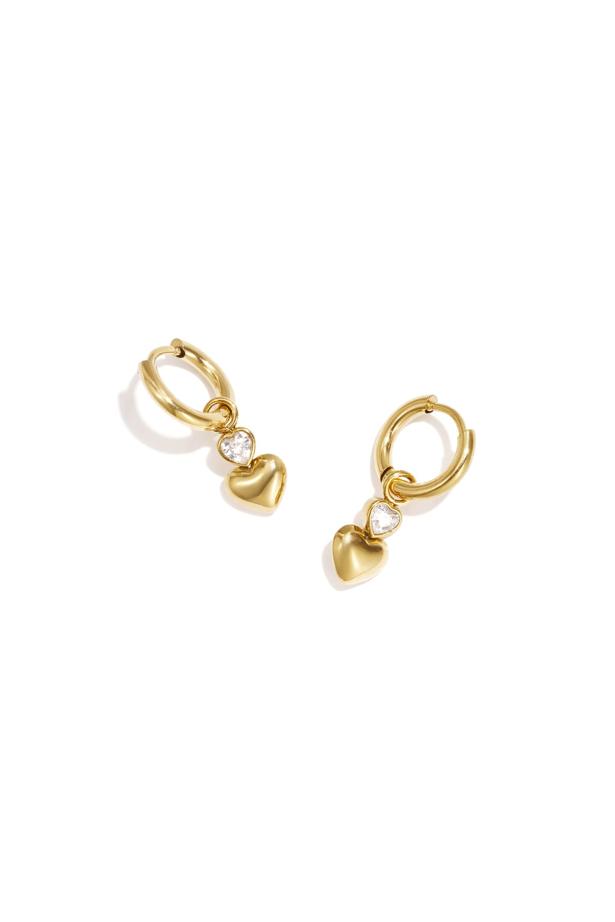Twin Hearts oorbellen