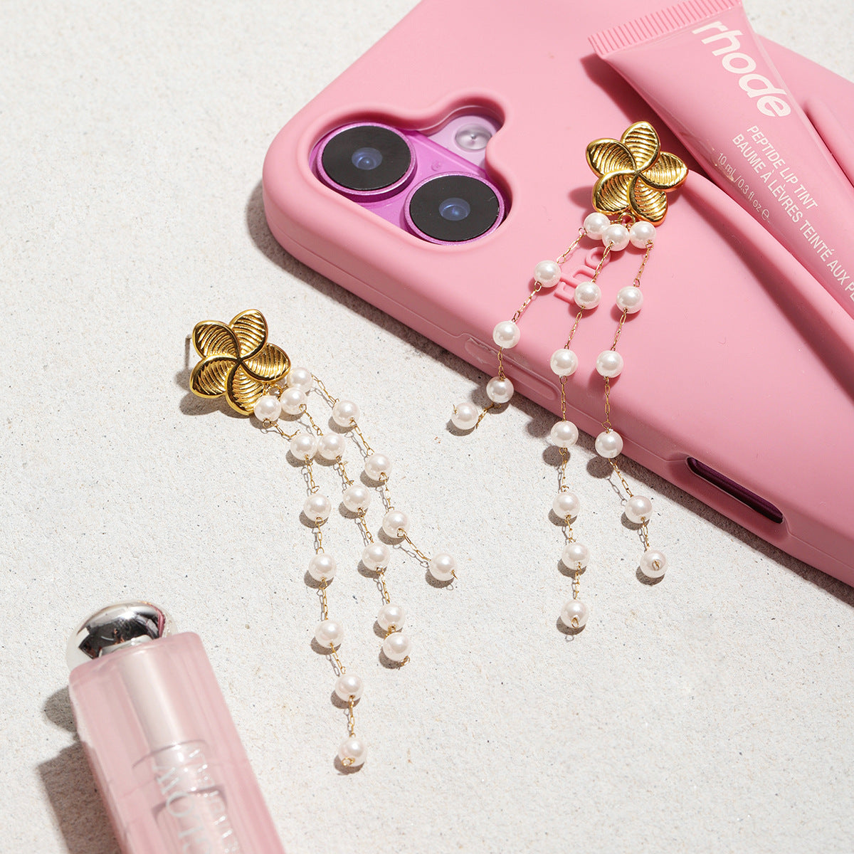 Multi Pearls oorbellen