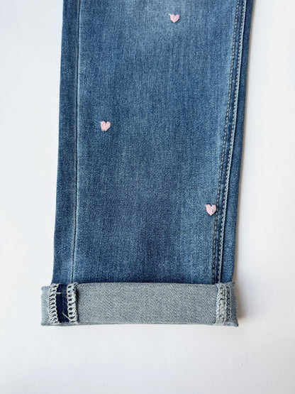 Hearts Roll-up jeans