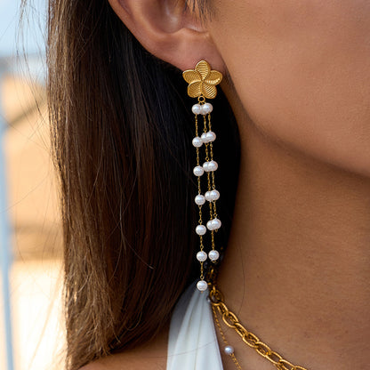 Multi Pearls oorbellen
