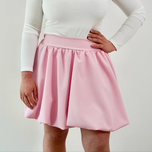 Mini Puff rok roze