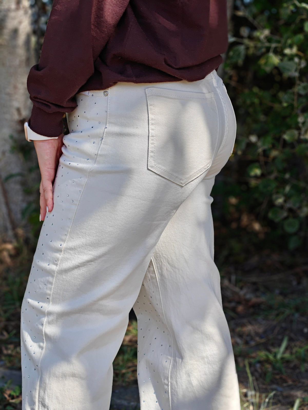 Creamy Crystal jeans