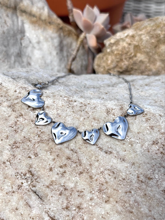 Triple Love ketting zilver