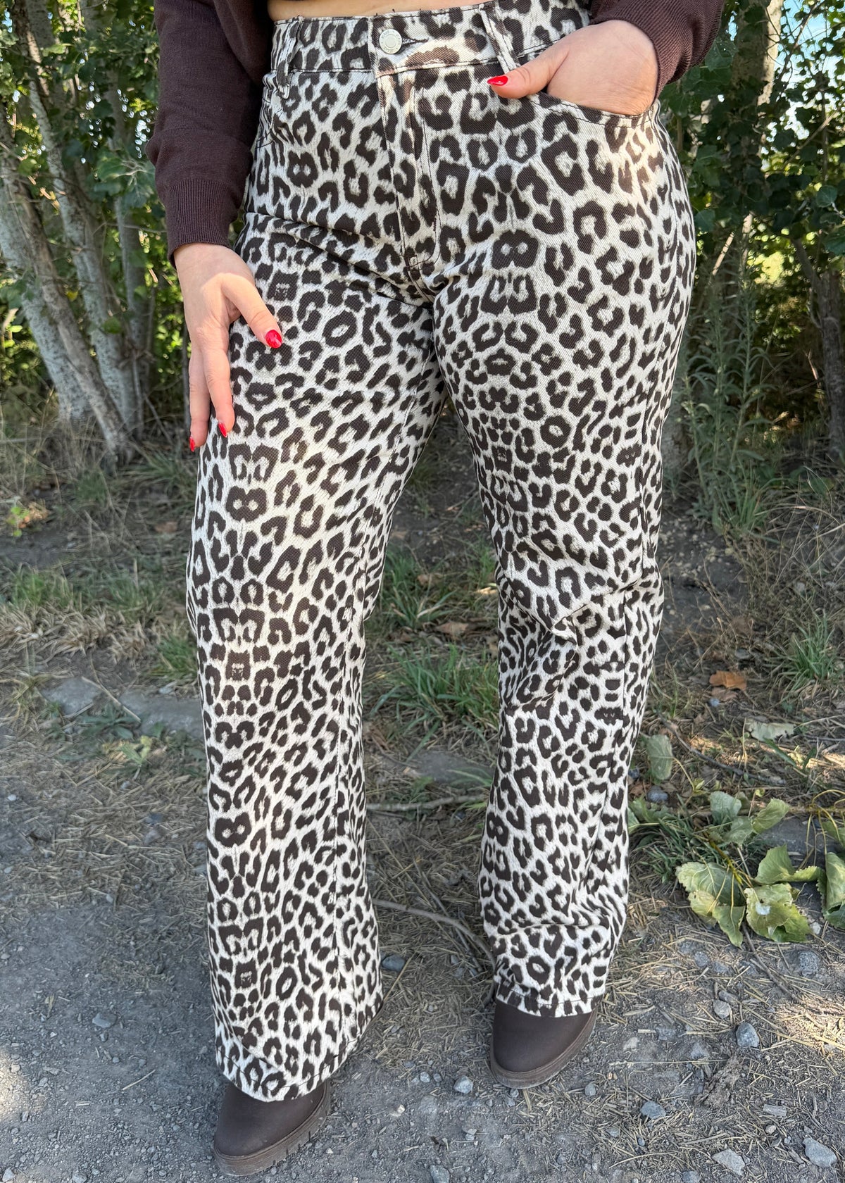 Wild Print jeans