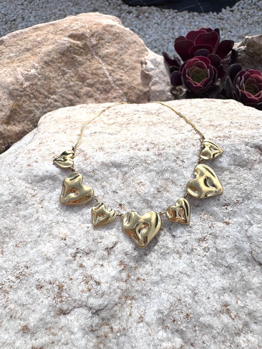Triple Love ketting goud