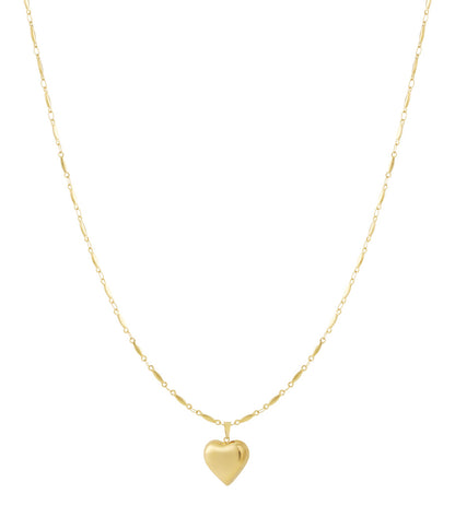 Long heart ketting